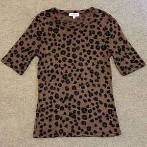 Michael Stars Shine Leopard Tee